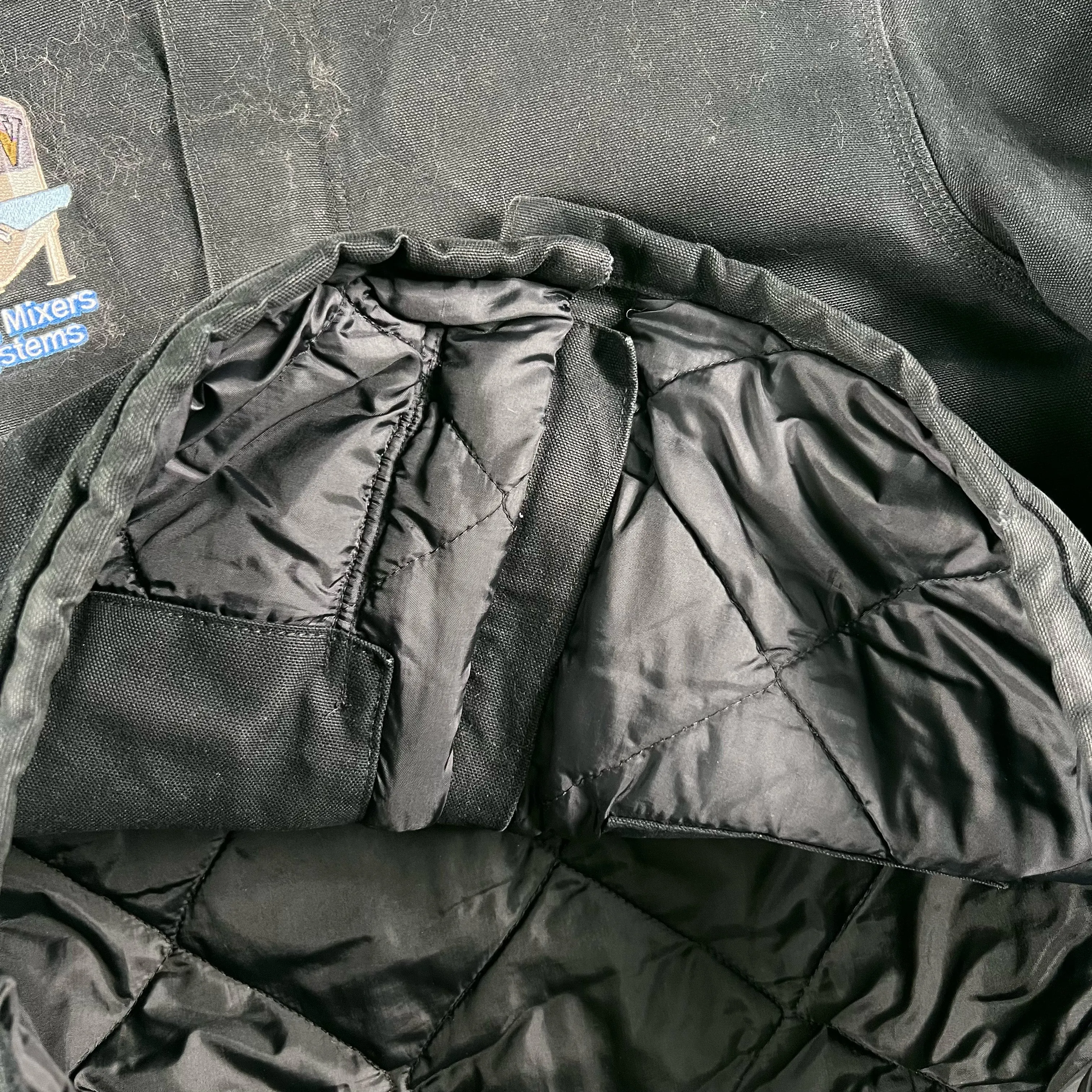 00s Carhartt Black Canvas Arctic Work Jacket- L