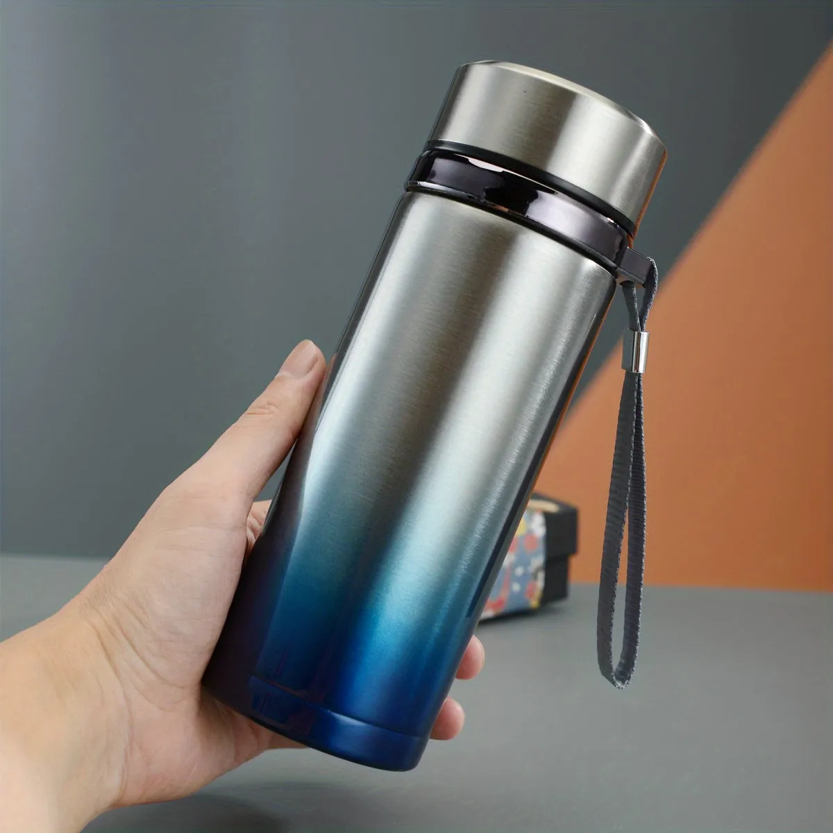 1pc 16.9oz Stainless Steel Vacuum Insulation Cup with Handle - Perfect for Outdoor Activities, Business, and Office Use