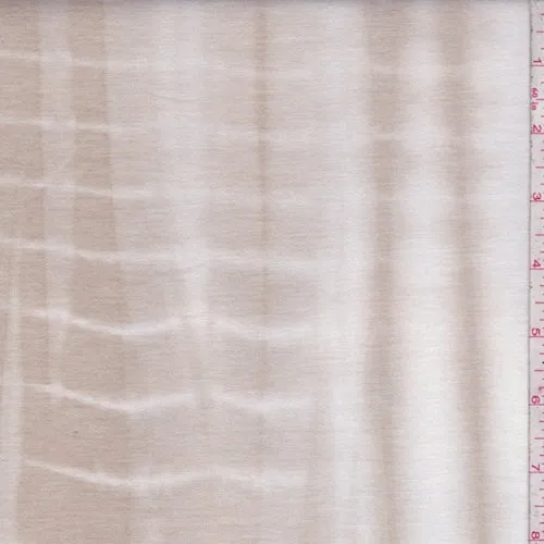 3 5/8 YD PC-Sand/Bisque Tie Dye Baby French Terry Knit Fabric