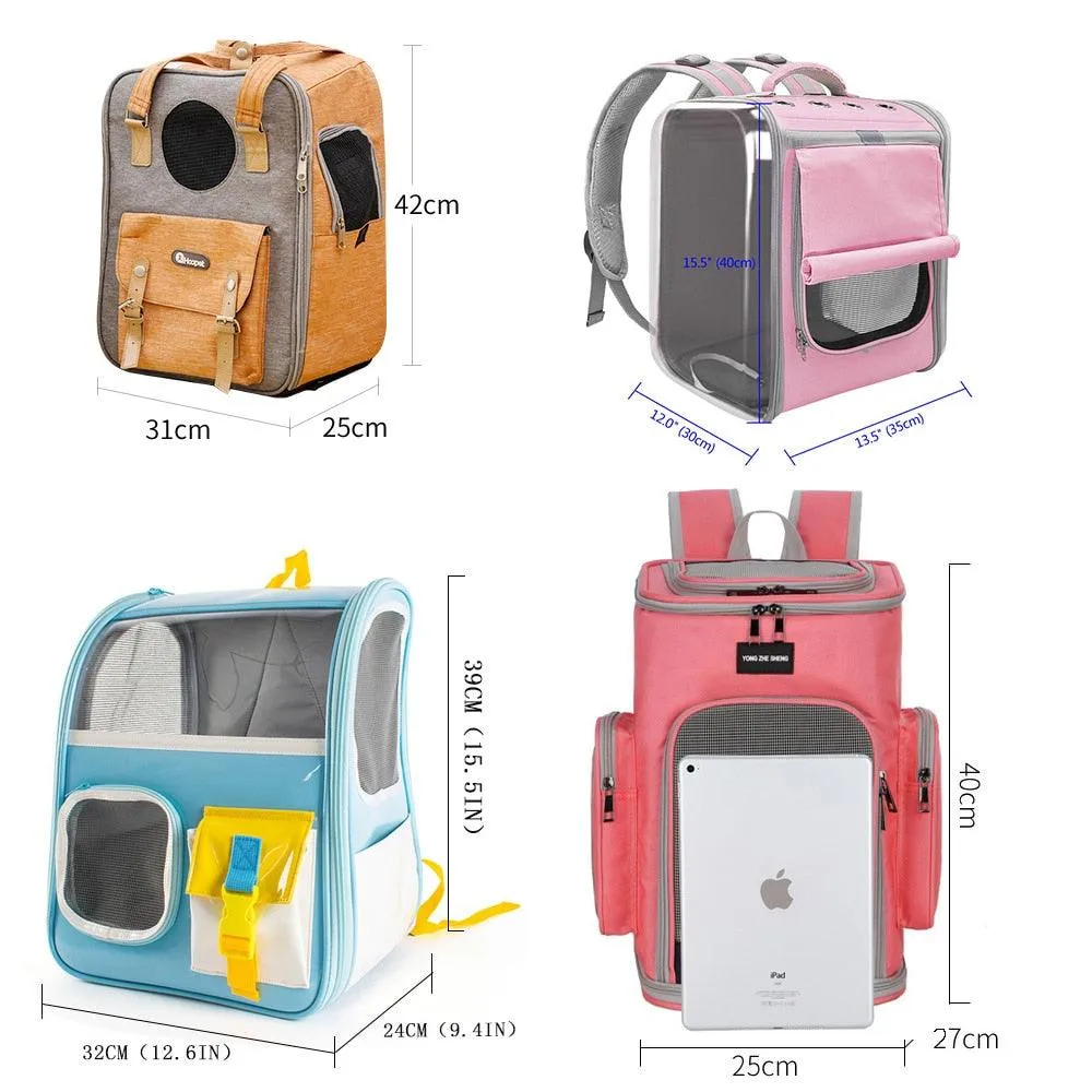 5 Styles Pet Cat Carrier Backpack