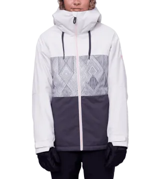 686 Women's Athena Insulated Snowboard Jacket Birch Geo Colorblock 2024