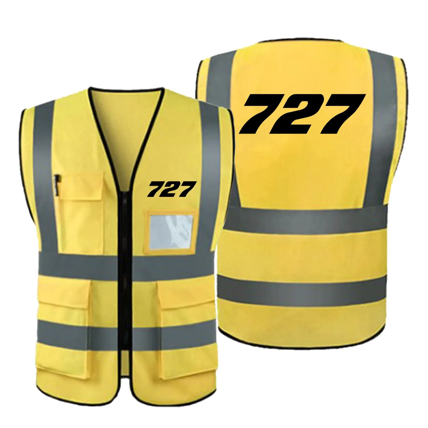 727 Flat Text Designed Reflective Vests