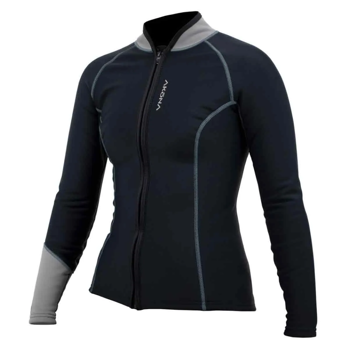 Akona AQ-Tec Long Sleeve Front Zip Womens Top