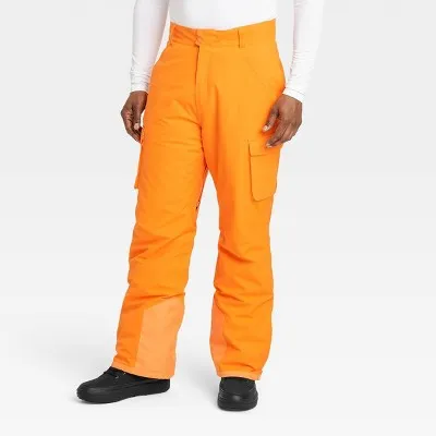 All In Motion Men's Relaxed Snow Pants Fit Full Windproof Pants Sport