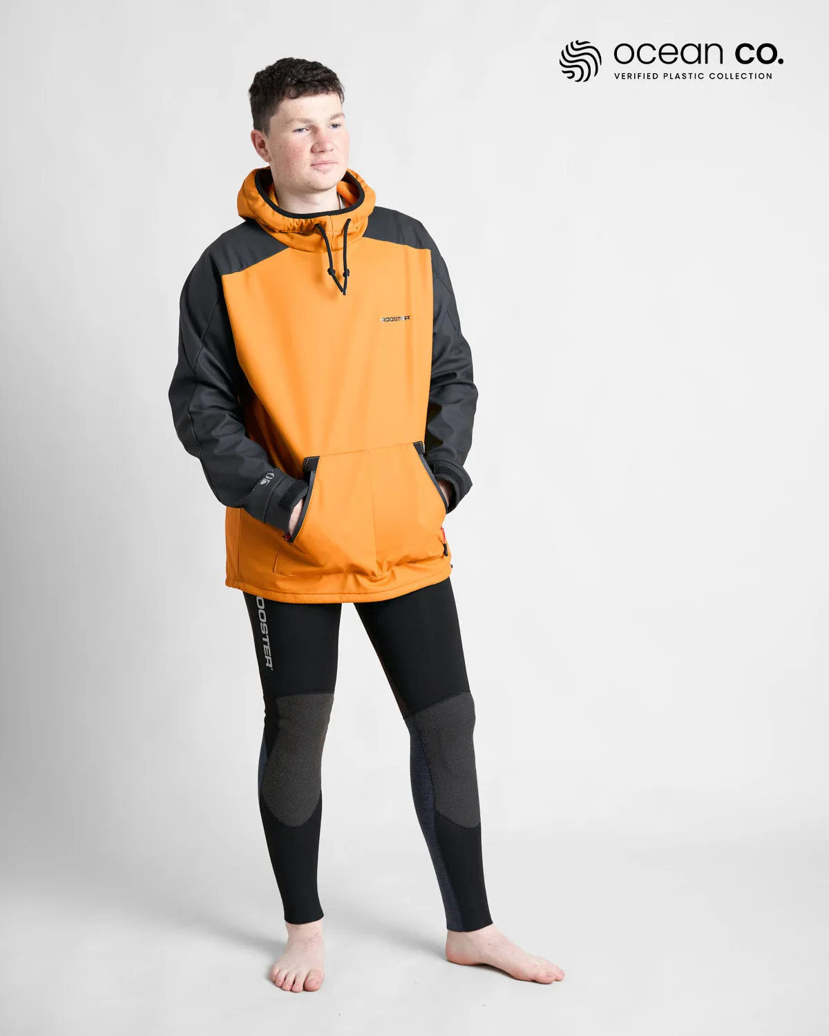 Aquafleece Hoodie- ORANGE