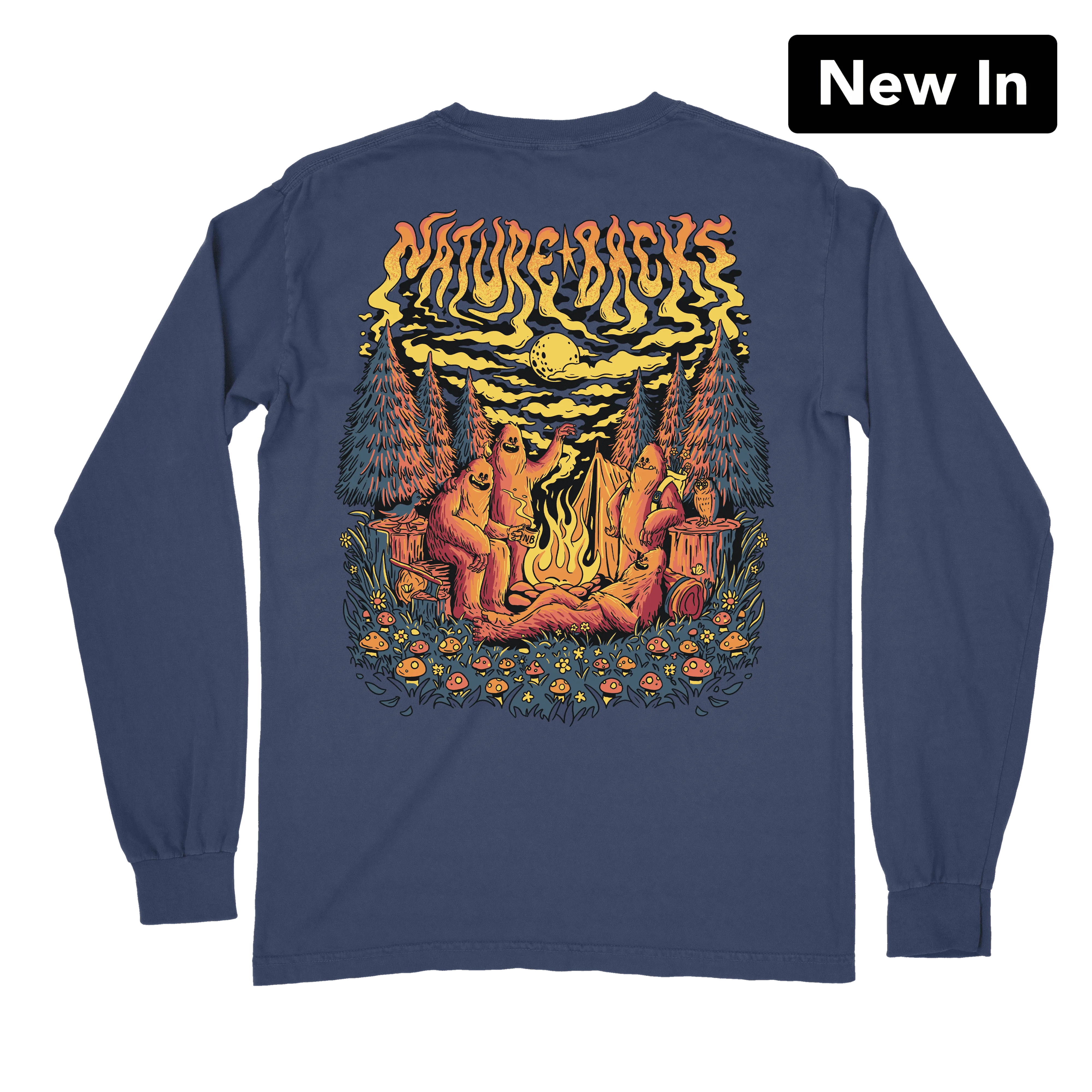 Bigfoot Bonfire Long Sleeve (Midnight)