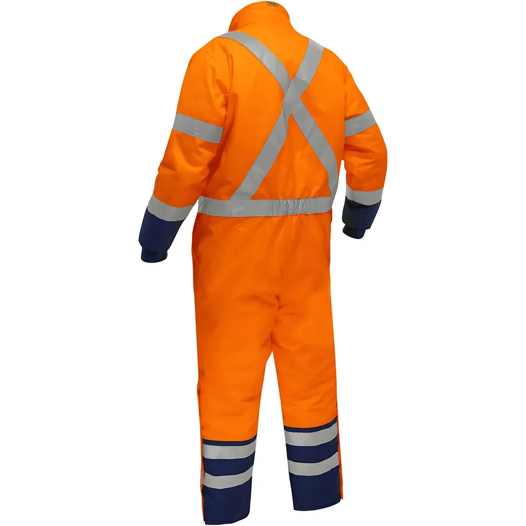 Bisley 344M6453X-ORNV/4X ANSI Type R Class 3 Extreme Cold Coverall with X-Back