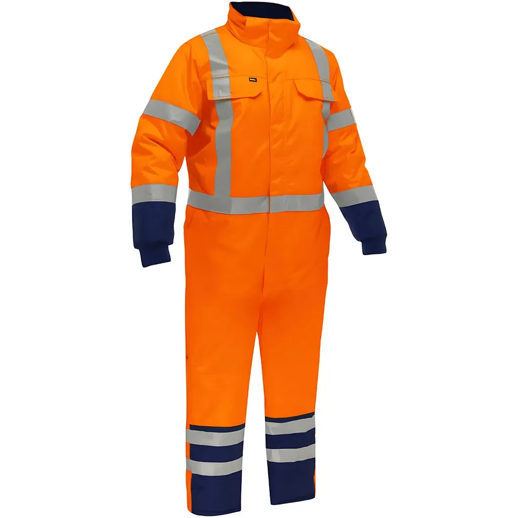 Bisley 344M6453X-ORNV/4X ANSI Type R Class 3 Extreme Cold Coverall with X-Back