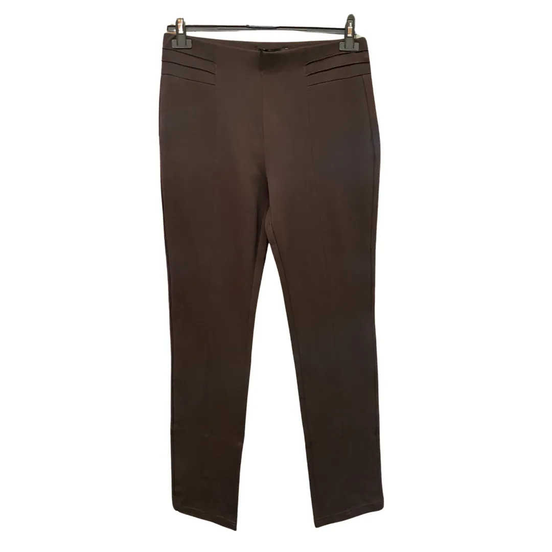 Brown Pant with Raised Seam Detail