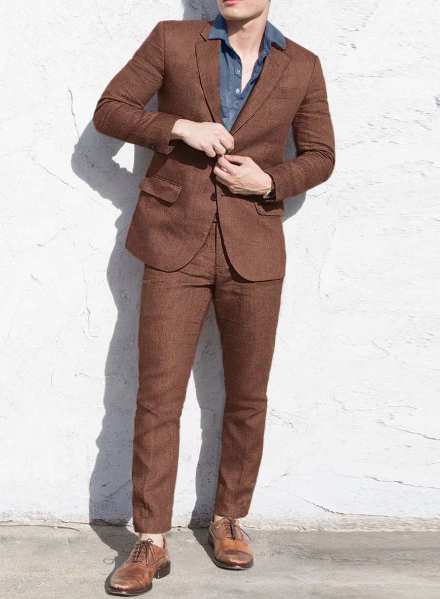 Campari Copper Linen Suit