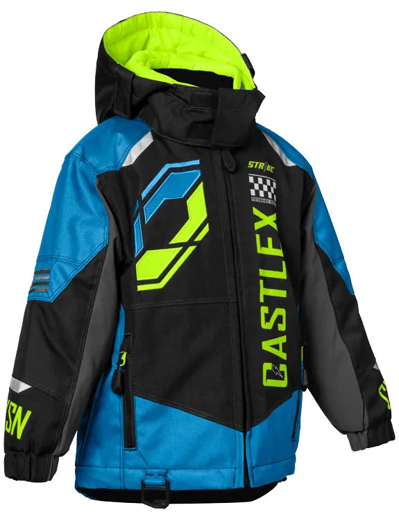 Castle X Toddler Strike Jacket Blue Hivis