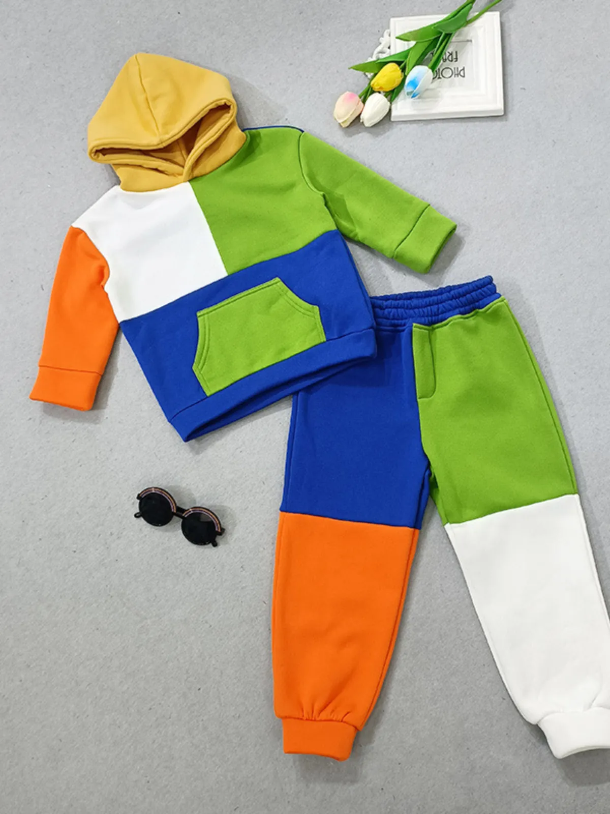 Color Clash Chic Jogger Set