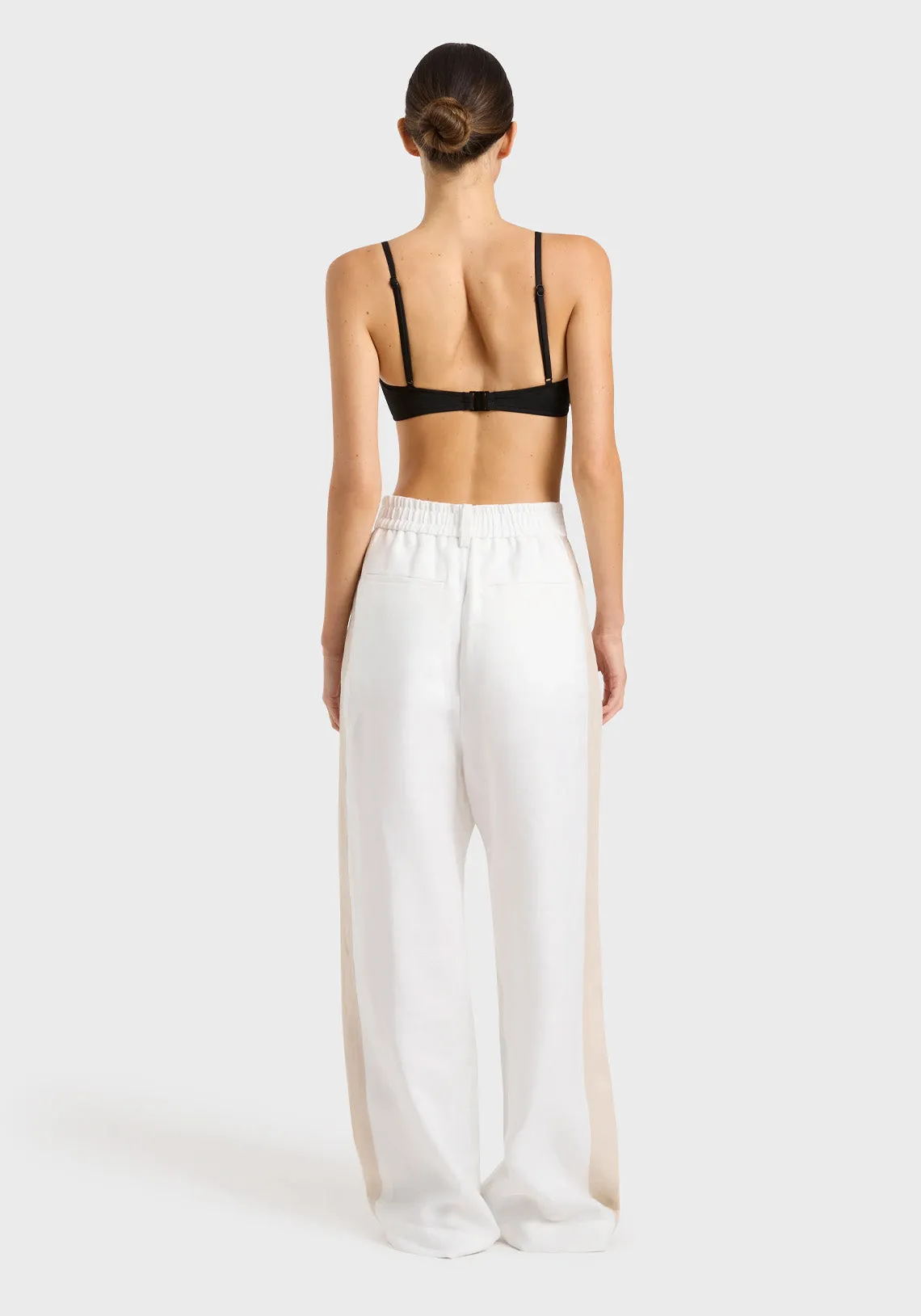 DELPHI TWO TONE PANT WHITE SAND