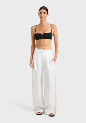 DELPHI TWO TONE PANT WHITE SAND