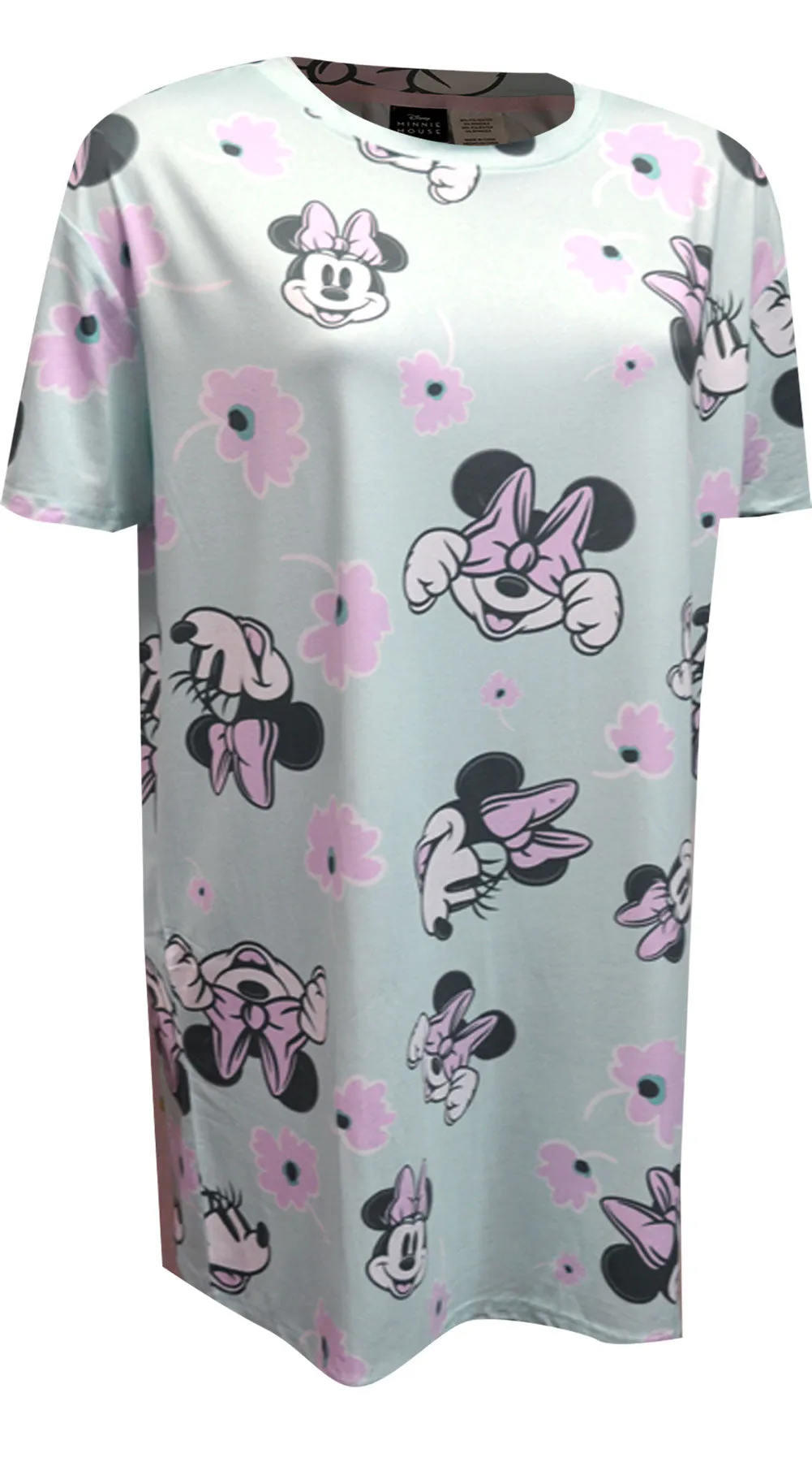 Disney's Minnie Mouse Light Blue Floral Nightshirt