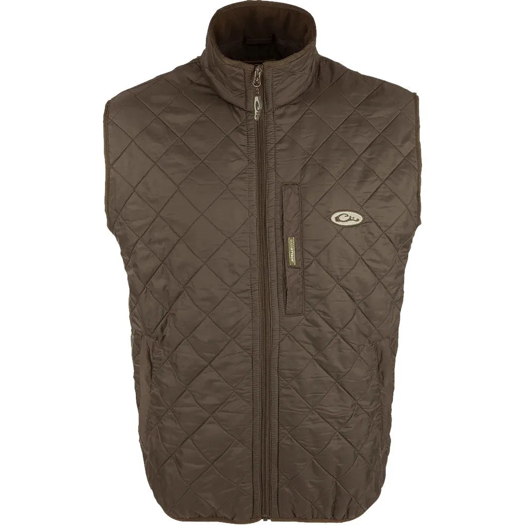 Drake Delta Quilted Fleece Lined Vest