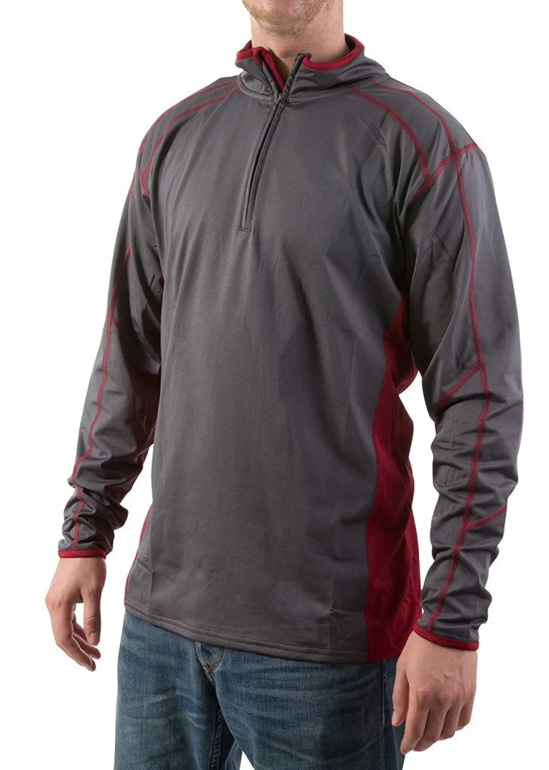 F/X Fusion Men's Active ¼ Zip Pullover Performance Stretch Sweatshirt with Microfleece Lining