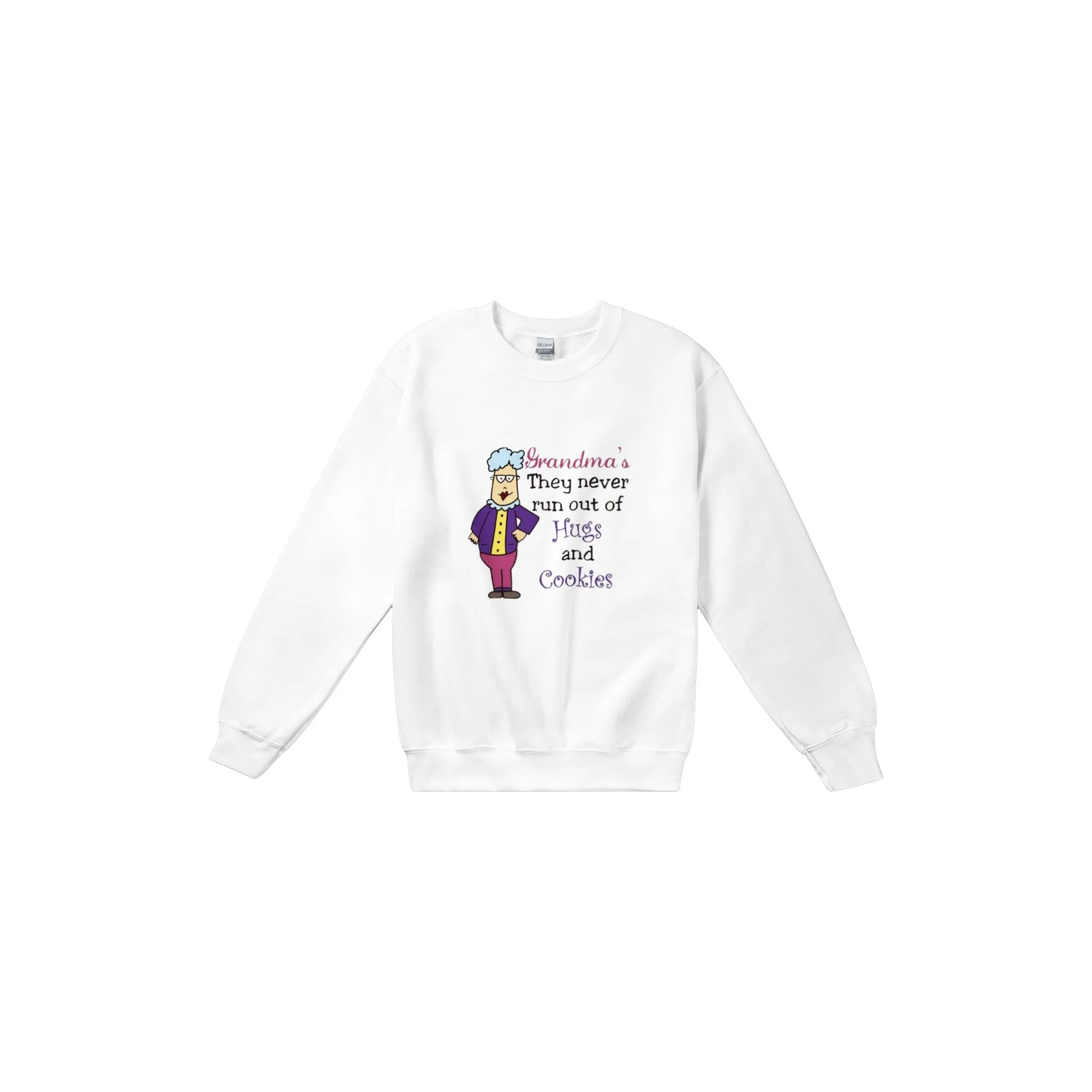 Grandma's Never Run Out of Hugs Classic Unisex Crewneck Sweatshirt