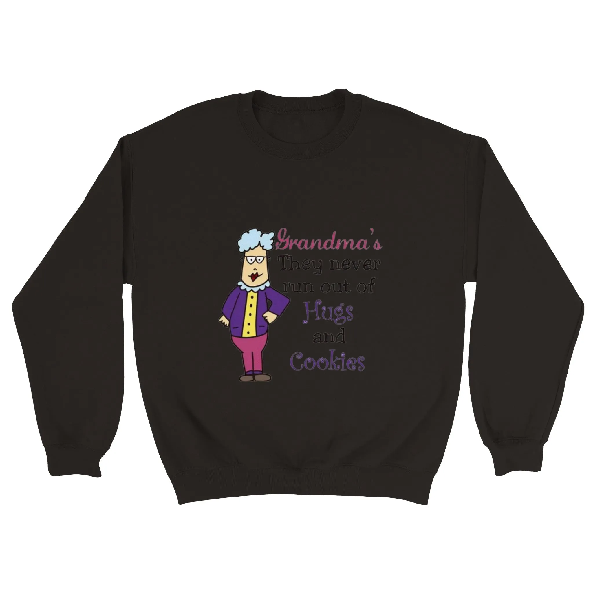 Grandma's Never Run Out of Hugs Classic Unisex Crewneck Sweatshirt