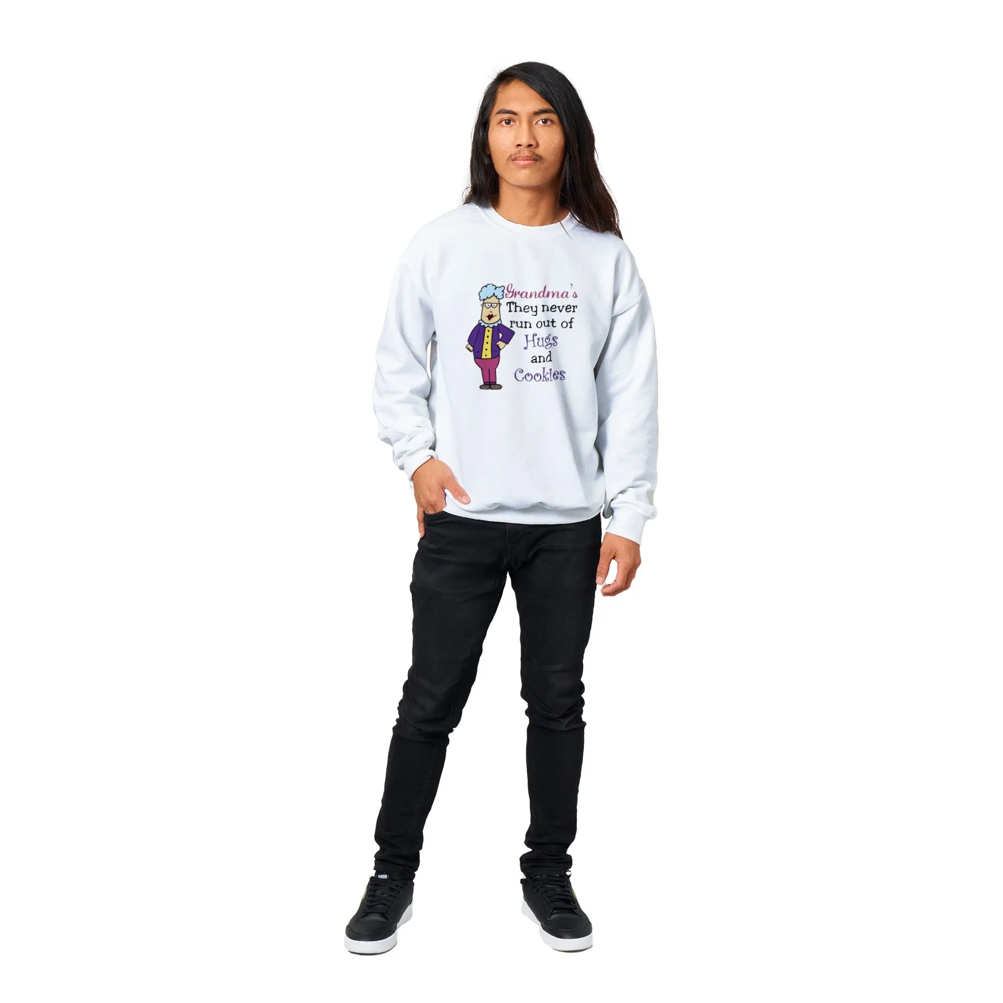 Grandma's Never Run Out of Hugs Classic Unisex Crewneck Sweatshirt