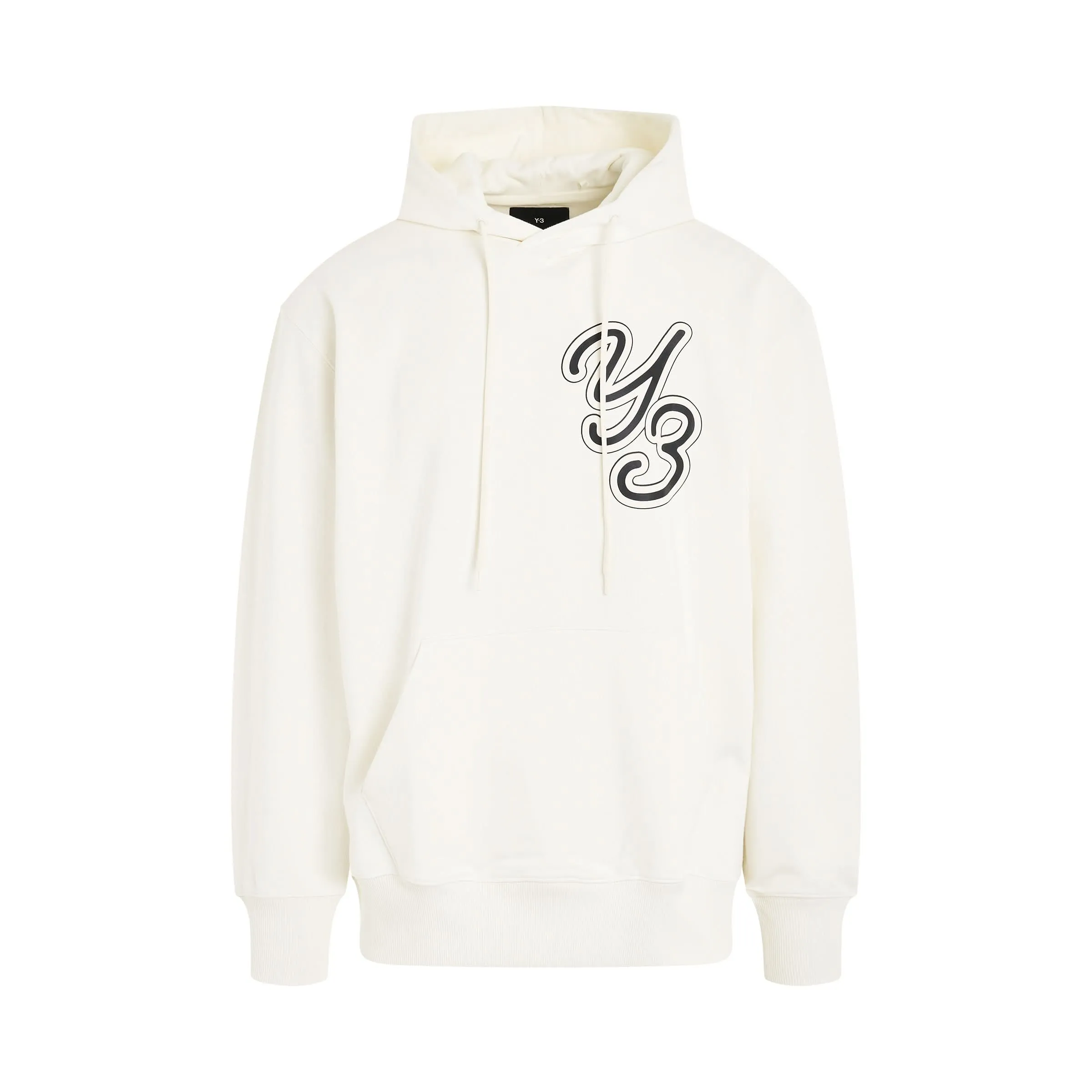 Graphic Logo Hoodie in Off White