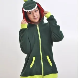 Green Dinosaur Animal Theme Hoodie