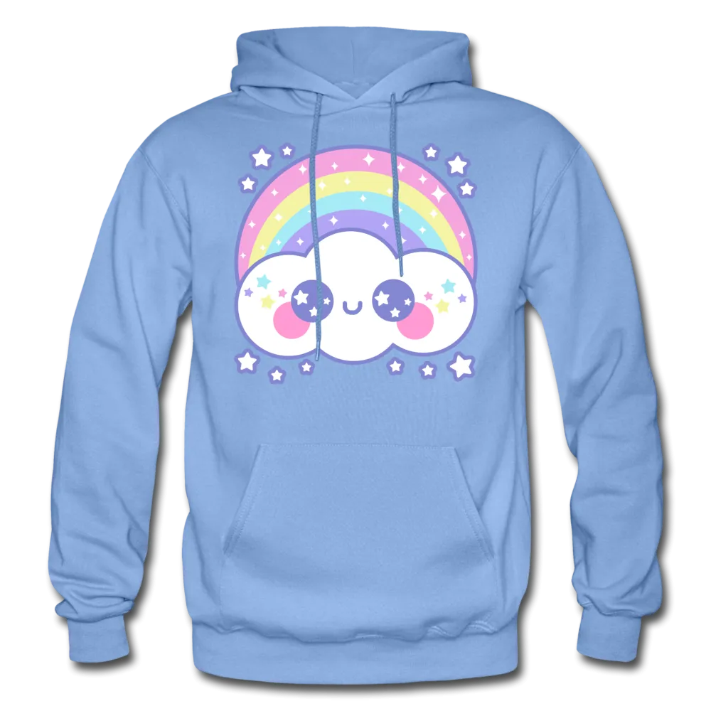 Happy Rainbow Cloud Gildan Heavy Blend Adult Hoodie