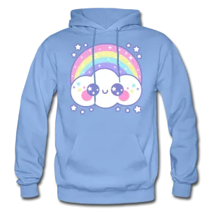 Happy Rainbow Cloud Gildan Heavy Blend Adult Hoodie