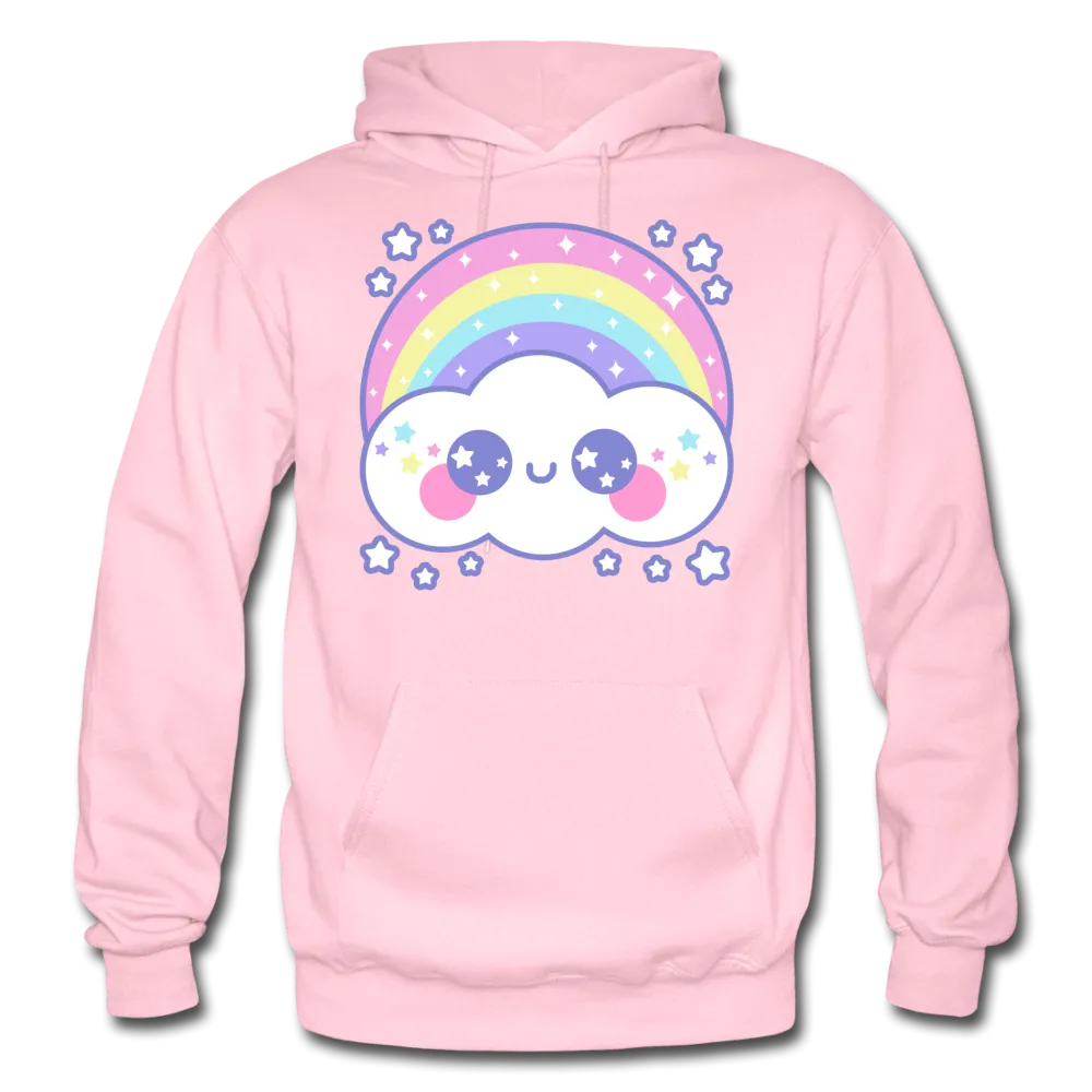 Happy Rainbow Cloud Gildan Heavy Blend Adult Hoodie