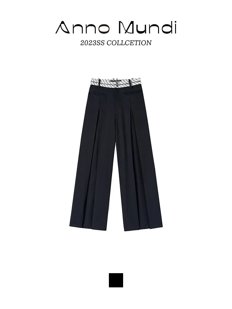 High-Waist Simple Chic Wide-Pants