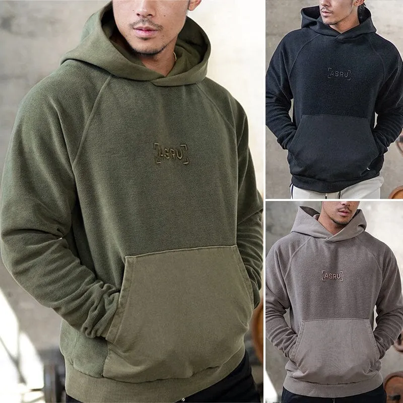 Hooded And Velveted Sweatshirt