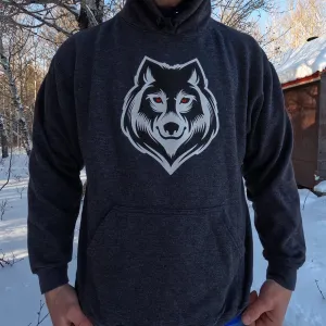 Hooded Sweater With Wolf Logo (CAD)