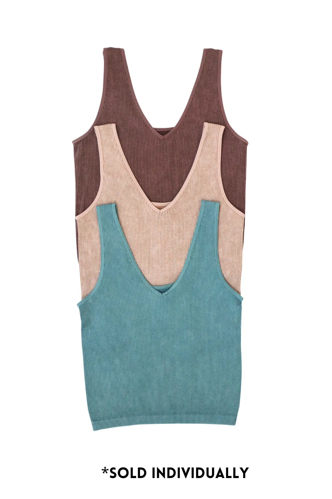 Immediately Yes Stonewashed Seamless Tank