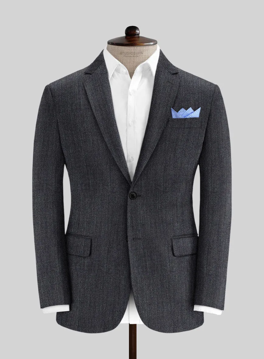 Italian Cotton Lycra Denim Blue Suit