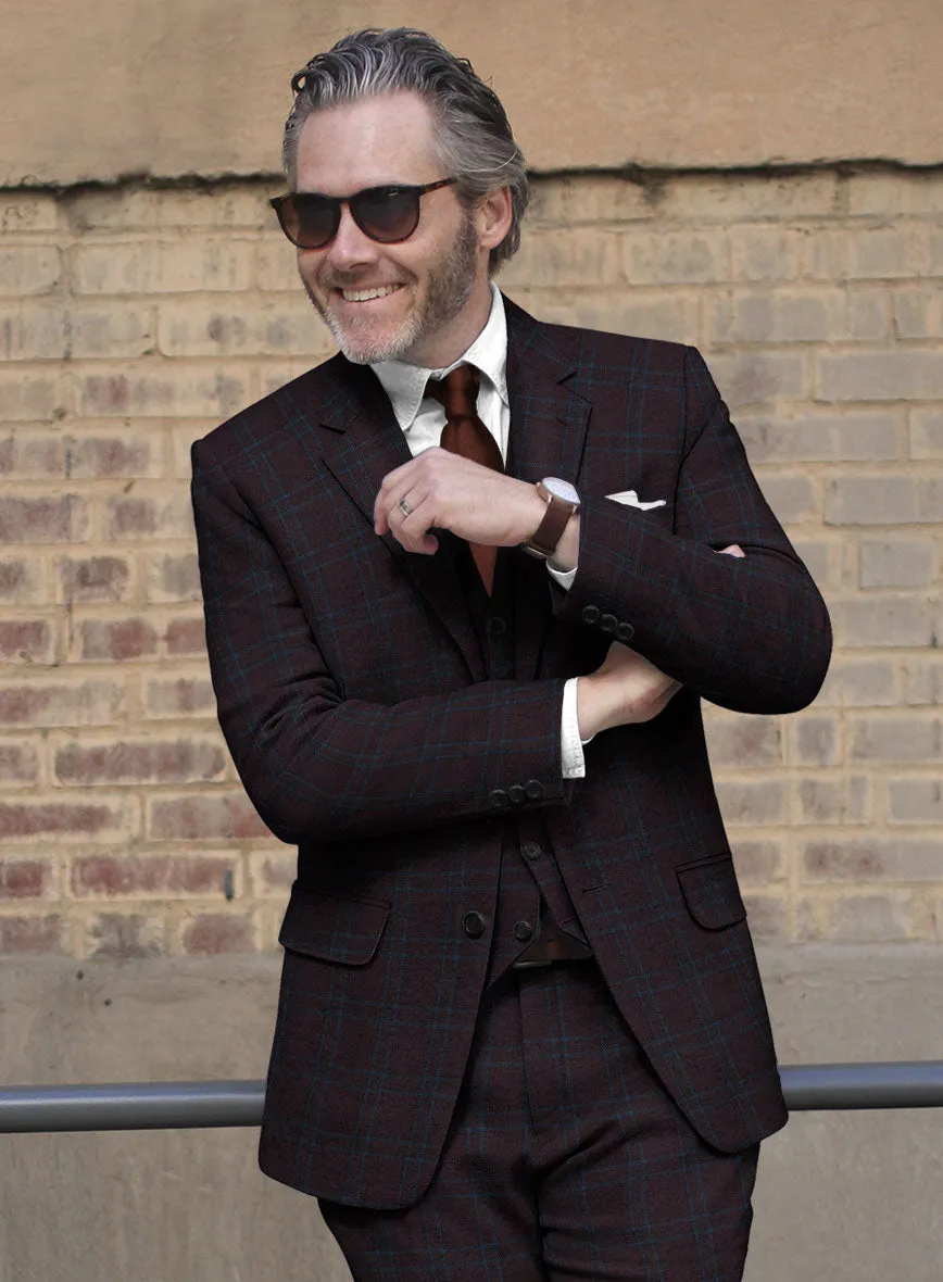 Italian Ernesto Check Tweed Suit