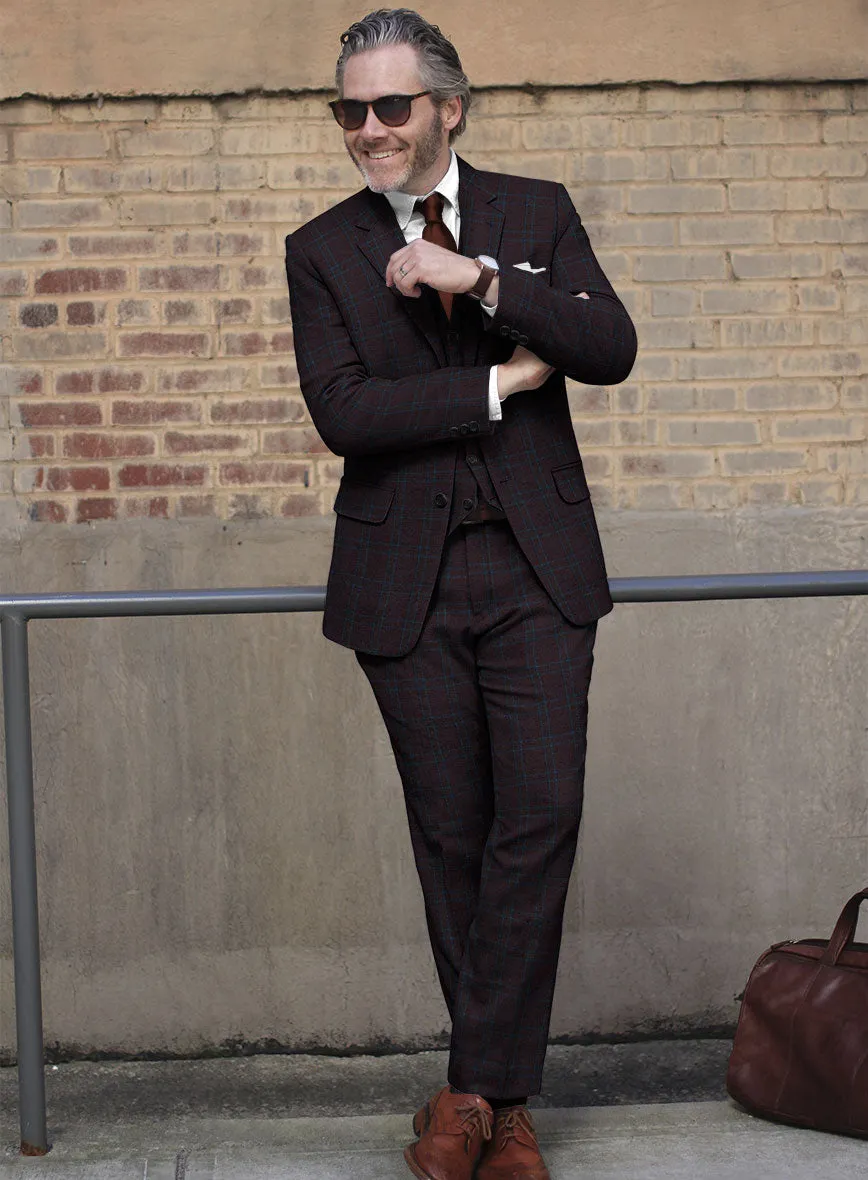 Italian Ernesto Check Tweed Suit