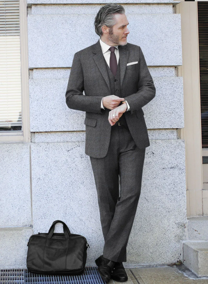 Italian Sift Gray Glen Flannel Suit