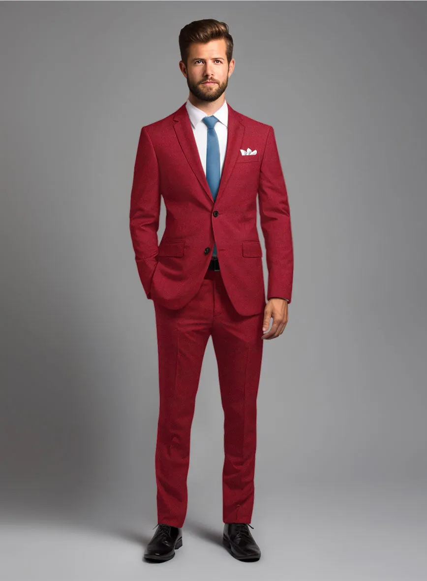 Italian Turna Red Flannel Suit