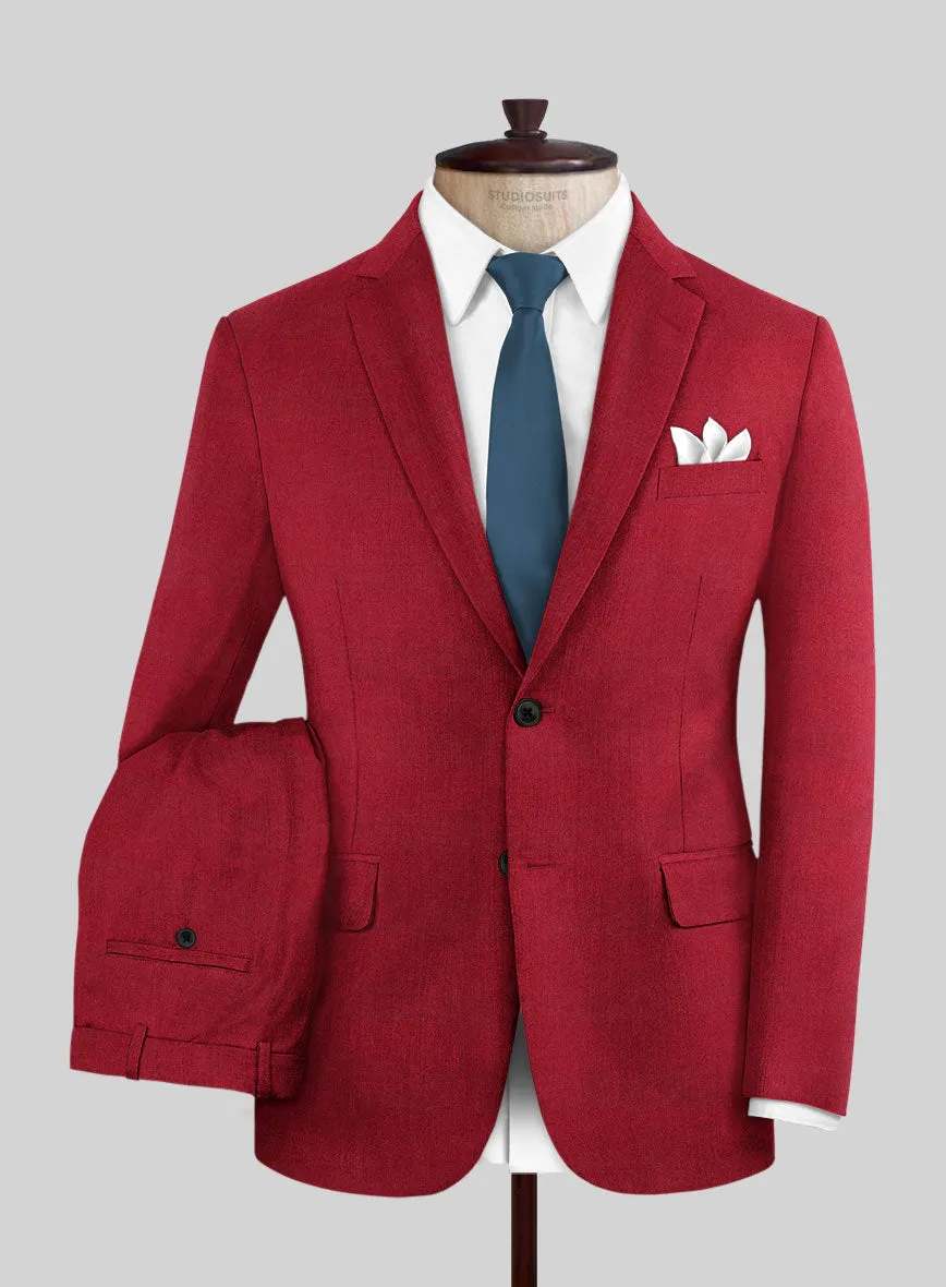 Italian Turna Red Flannel Suit