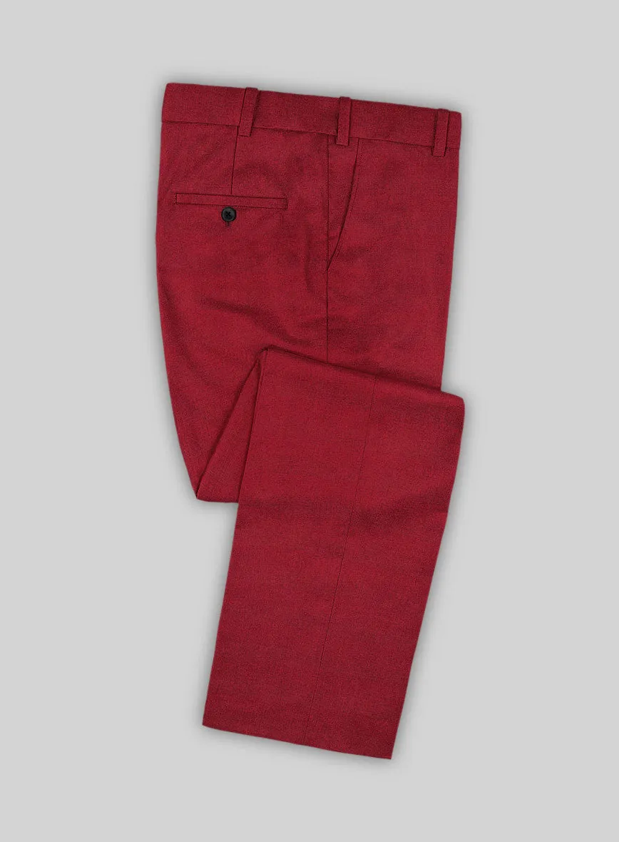 Italian Turna Red Flannel Suit