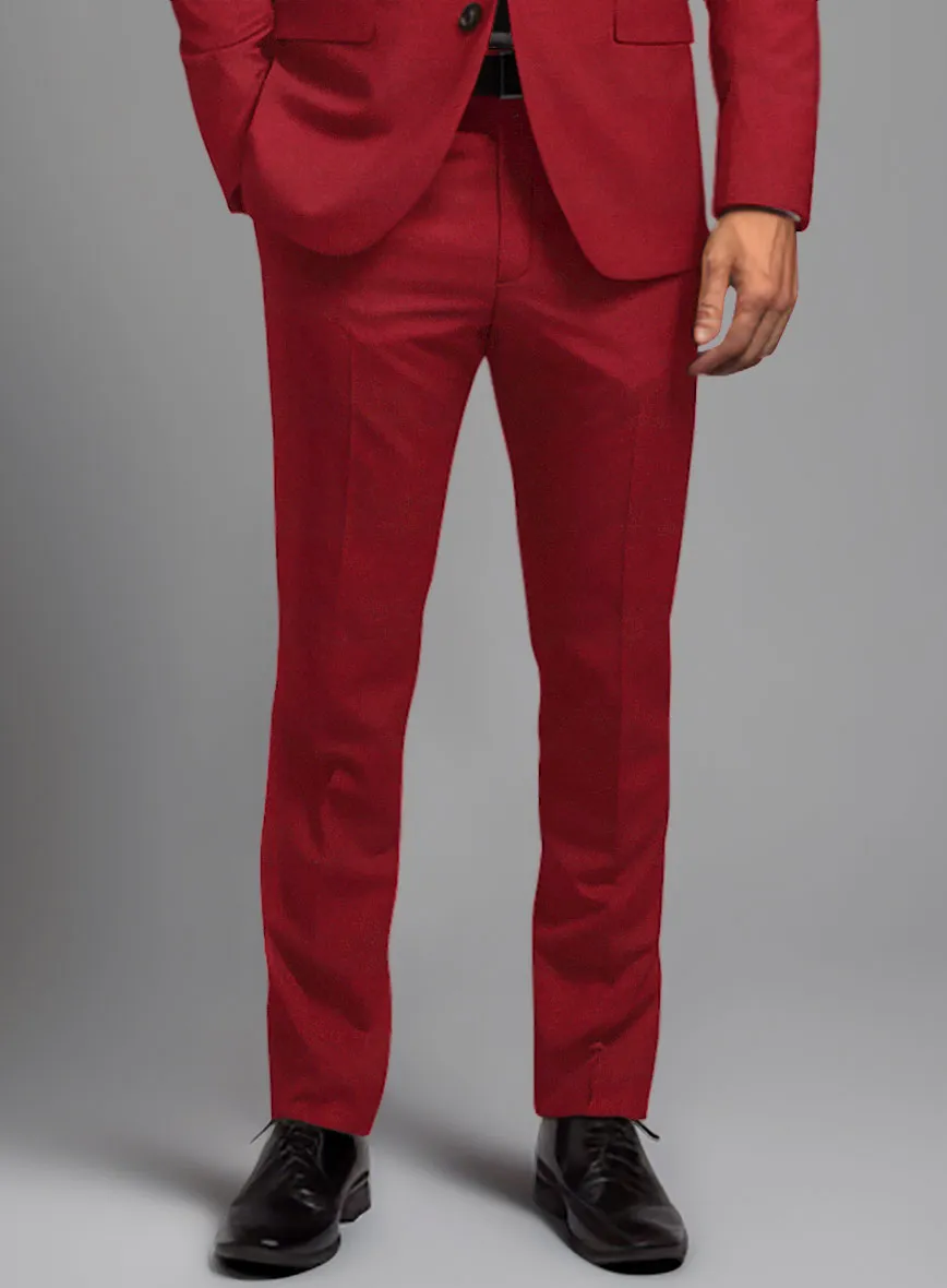 Italian Turna Red Flannel Suit