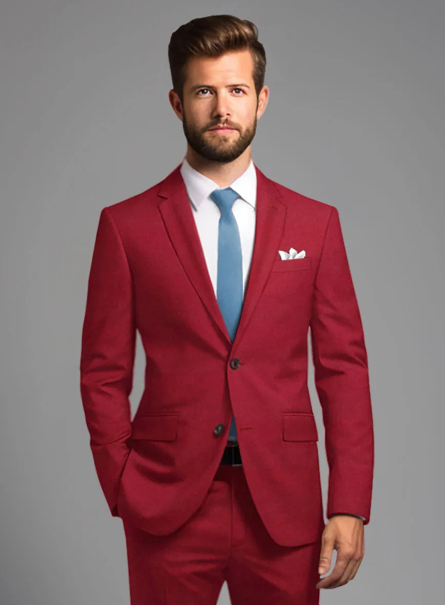 Italian Turna Red Flannel Suit