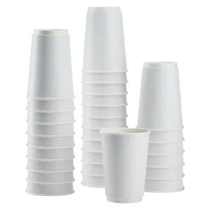 Karat 16oz Insulated Paper Hot Cups (90mm), White - 500 pcs