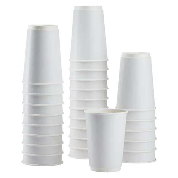 Karat 16oz Insulated Paper Hot Cups (90mm), White - 500 pcs