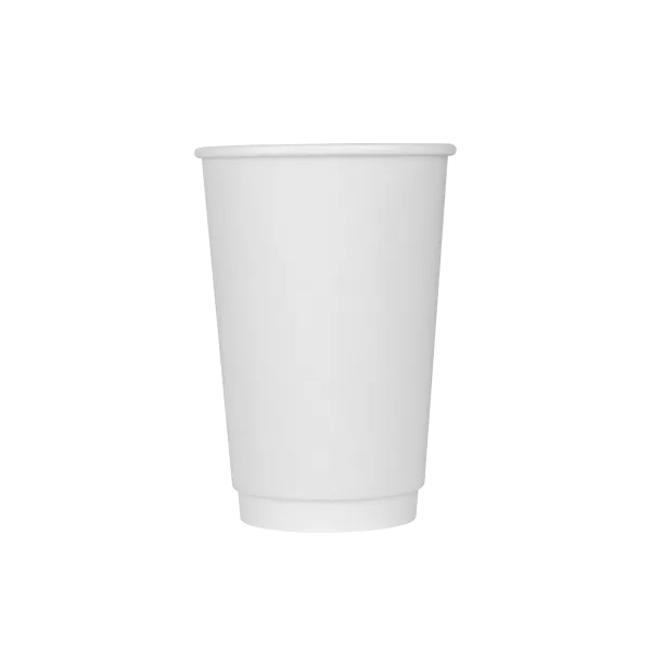 Karat 16oz Insulated Paper Hot Cups (90mm), White - 500 pcs