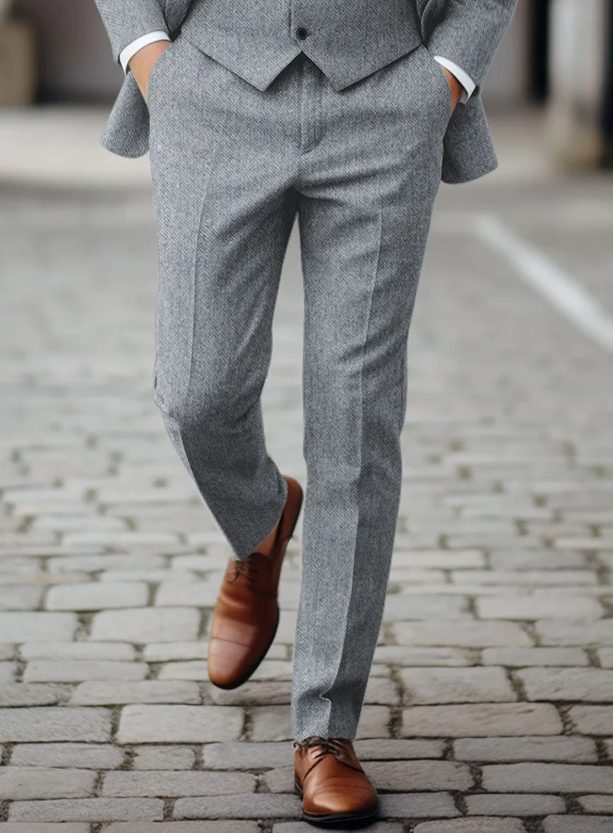 Light Blue Denim Tweed Suit