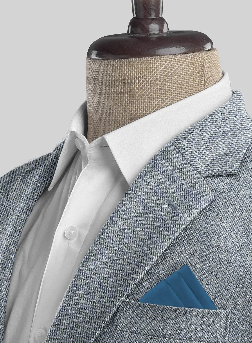 Light Blue Denim Tweed Suit