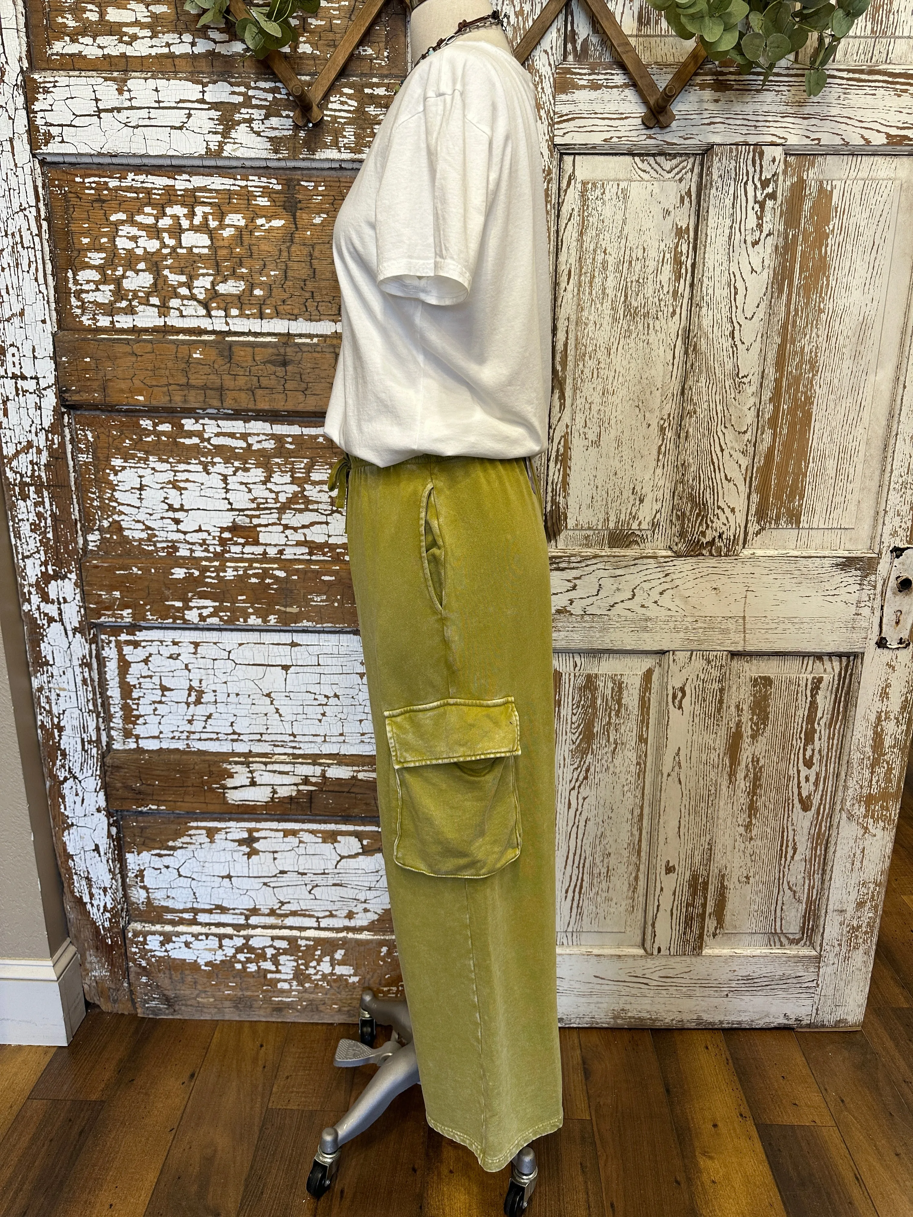 Lime Cargo Lu Leisure Pants