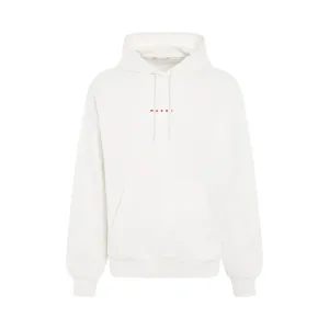 Logo Hoodie in Natural White