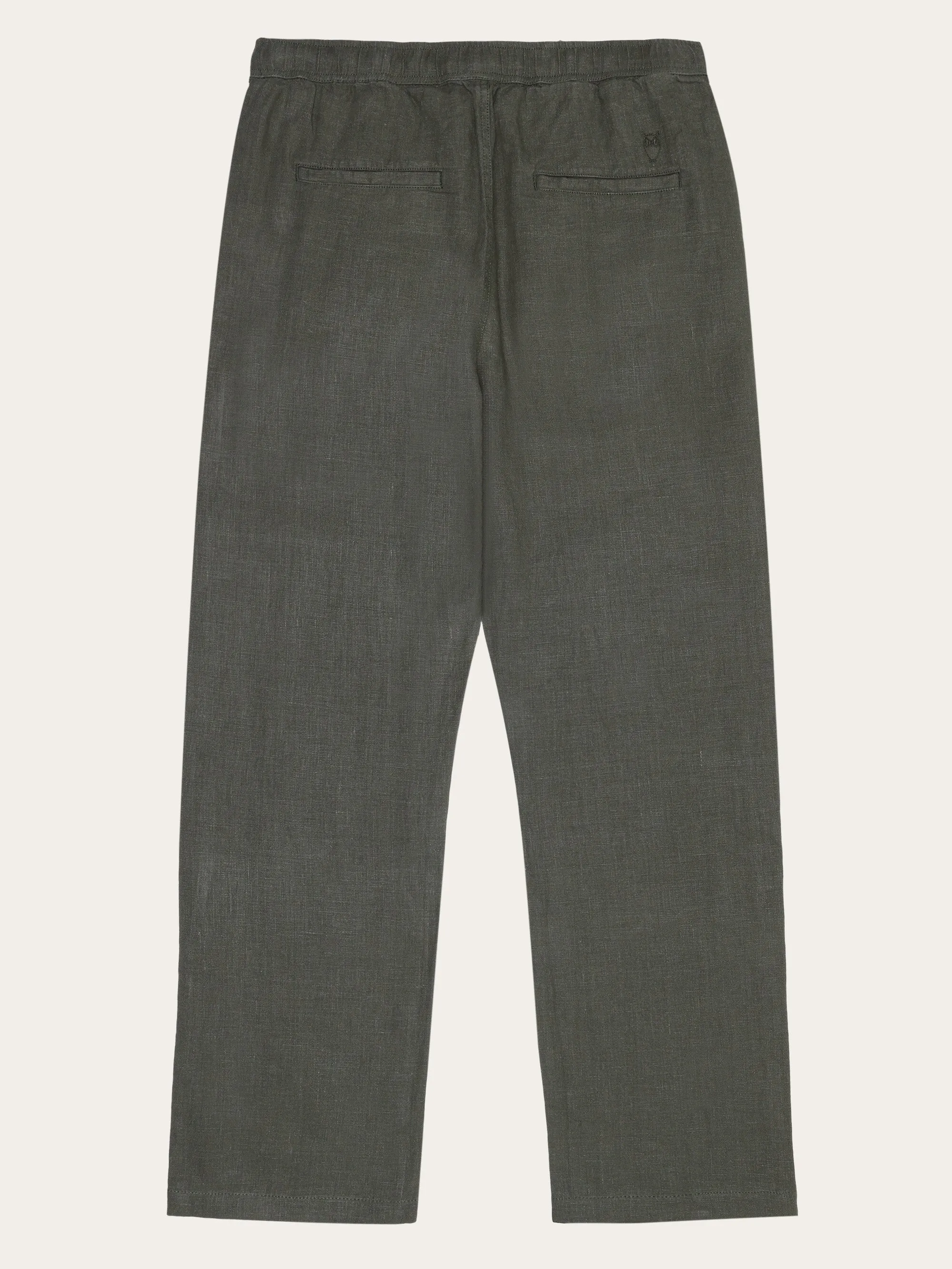 Loose linen pant - Burned Olive